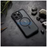 Xiaomi Redmi 14c készülékhez Full Matte Mag Cover tok, MagSafe-kompatibilis, fekete