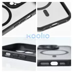 Xiaomi Redmi 14c készülékhez Full Matte Mag Cover tok, MagSafe-kompatibilis, fekete