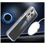 Xiaomi Redmi 14C / POCO C75 4G készülékhez Fiber tok MagSafe kompatibilis szürke