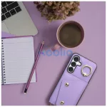 Wonder pénztárcás tok Samsung S25 EDGE készülékhez lila