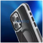 Xiaomi Redmi 14C / POCO C75 4G készülékhez Fiber tok, MagSafe kompatibilis, fekete