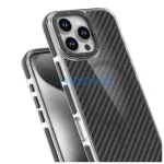 Xiaomi Redmi 14C / POCO C75 4G készülékhez Fiber tok, MagSafe kompatibilis, fekete