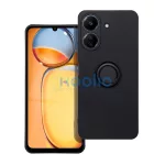 Xiaomi Redmi 13C / Poco C65 készülékhez Silicone Ring tok, fekete