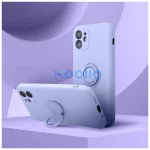 Xiaomi Redmi 14C készülékhez Silicone Ring tok lila