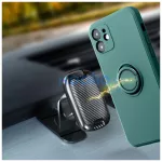 Xiaomi Redmi Note 14 Pro Plus 5G készülékhez tok szilikon gyűrűvel, zöld