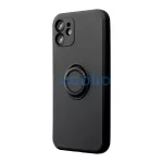 Xiaomi Redmi Note 14 Pro 5G készülékhez Silicone Ring tok, fekete