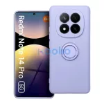 Xiaomi Redmi Note 14 Pro 5G készülékhez Silicone Ring tok lila