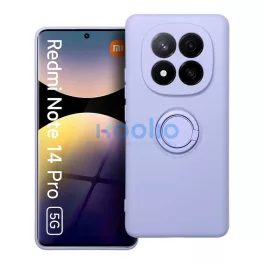  Xiaomi Redmi Note 14 Pro 5G készülékhez Silicone Ring tok lila