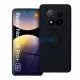 Xiaomi Redmi Note 14 Pro Plus 5G készülékhez szilikon gyűrűs tok, fekete