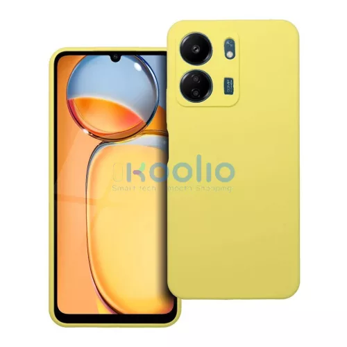 Xiaomi Redmi 13C készülékhez szilikon tok 2mm sárga