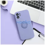 Xiaomi Redmi Note 14 Pro 4G készülékhez Silicone Ring tok lila