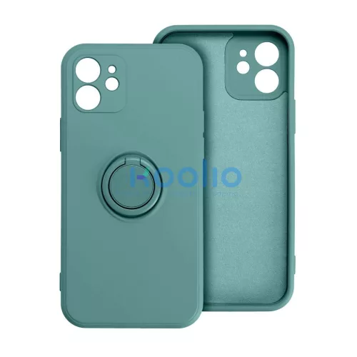 Xiaomi Redmi NOTE 14 PRO 4G készülékhez gyűrűs szilikon tok, zöld